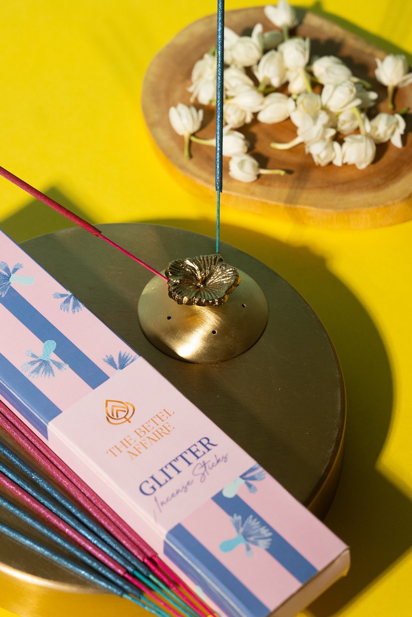 Glitter Incense Sticks with Incense Holder